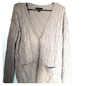 Oversized knit cardigan